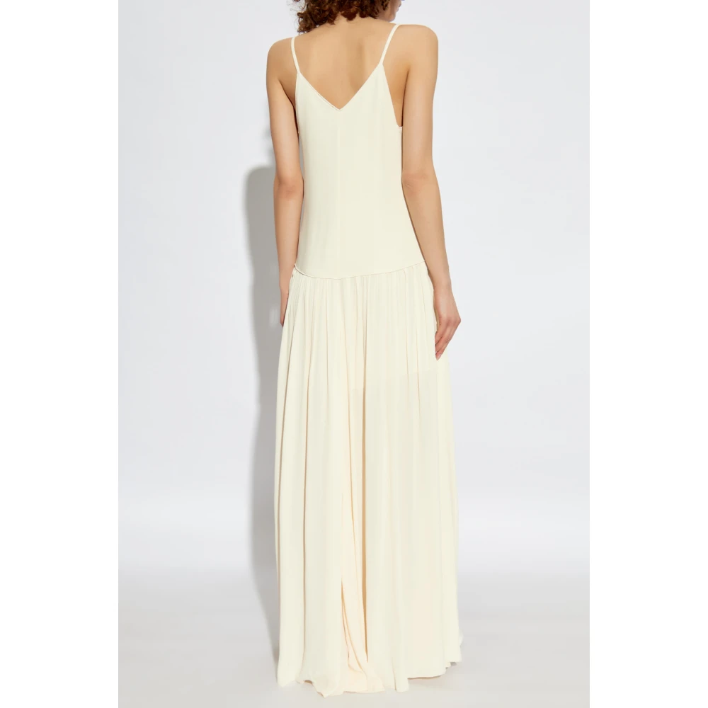 Forte Jurk met bandjes Beige Dames
