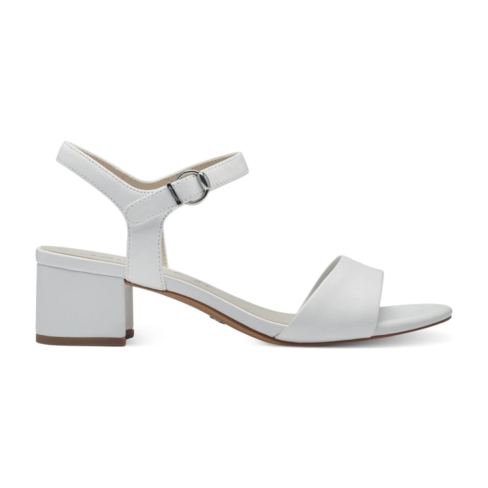 Tamaris Women's White Open Flat Sandals - High Heel Sandals - 5 Uk - Shoes