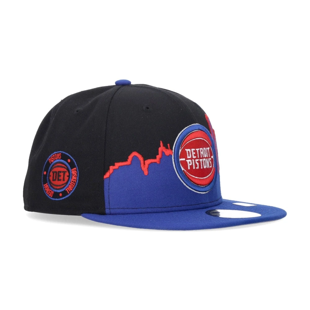 new era NBA Detroit Pistons Flat Peak Cap Black Heren