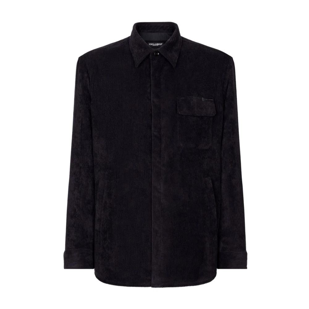 Dolce & Gabbana Men's Black Shirts Aw24 Clothing