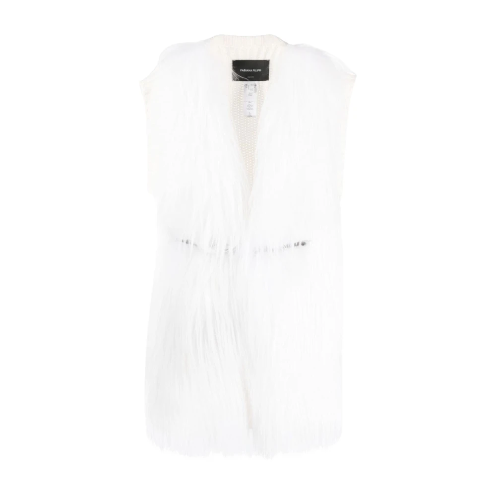 Fabiana Filippi Witte Jassen & Mantels voor Dames Aw23 White Dames