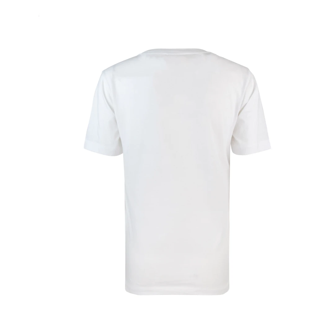 Marni Wit Logo Textuur Katoenen T-shirts White Dames