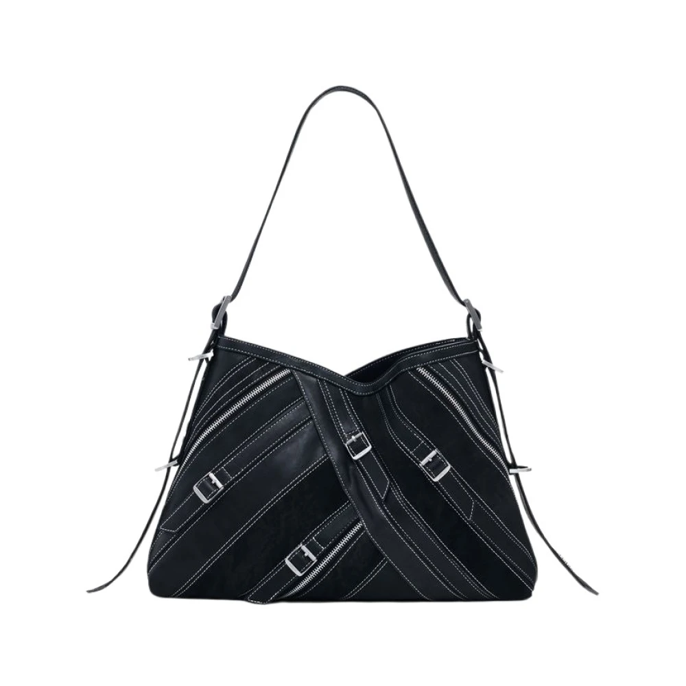 Desigual Donna Nero - Fibonacci Buxton Shoulder Bag - Bags - One Size