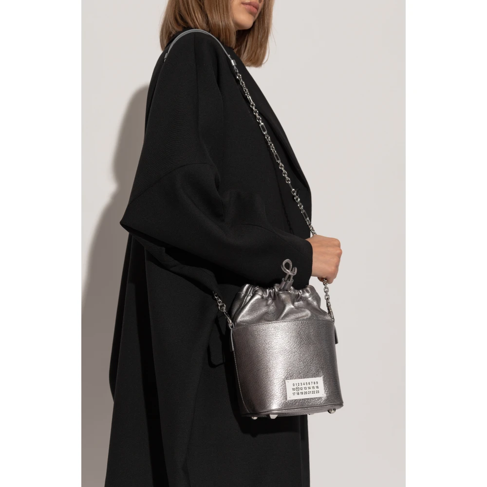 Maison Margiela Schoudertas met '5Ac Small' logo Gray Dames