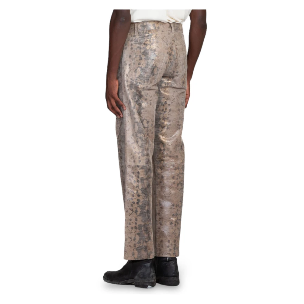 Sunflower Slangenprint AOP Broek Beige Heren