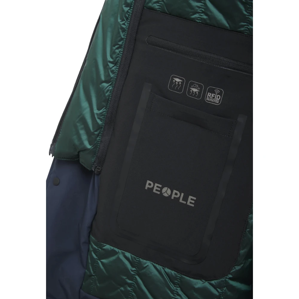 People of Shibuya Trenchcoat van technische stof met overhemdkraag Blue Heren