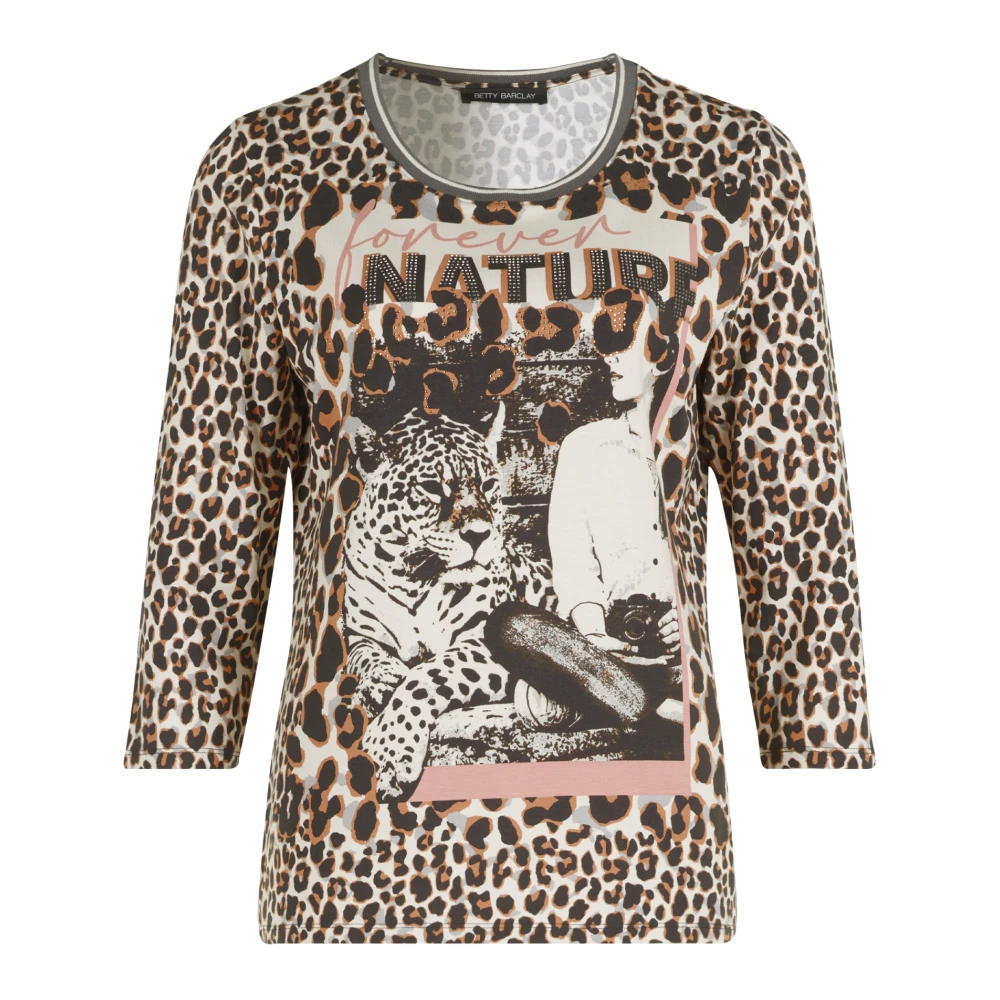 Betty Barclay Dierenprint Basic Shirt met Hotfix Applicaties Multicolor Dames