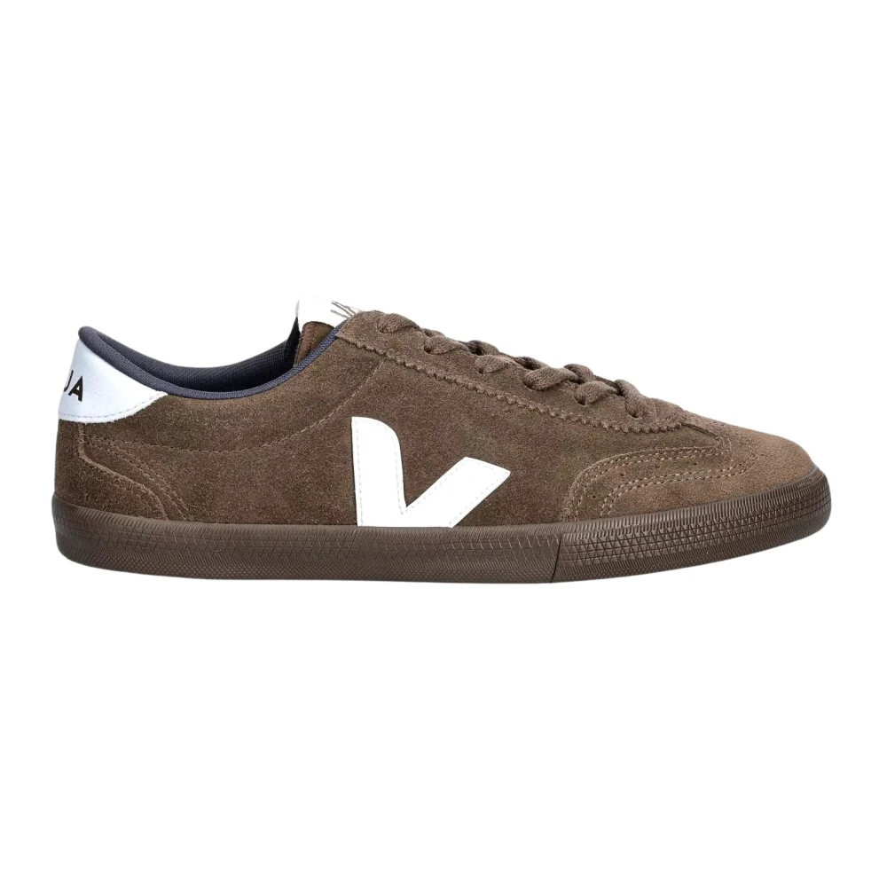 Veja Donna Marrone - Suede Volley Sneaker - Shoes - 36 Eu - Immagine 8