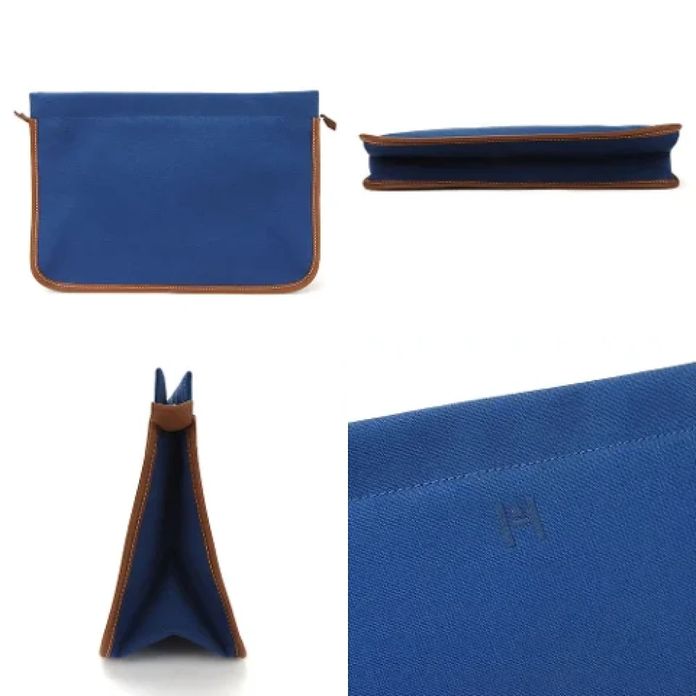 Hermès Vintage Pre-owned Canvas clutches Brown Dames