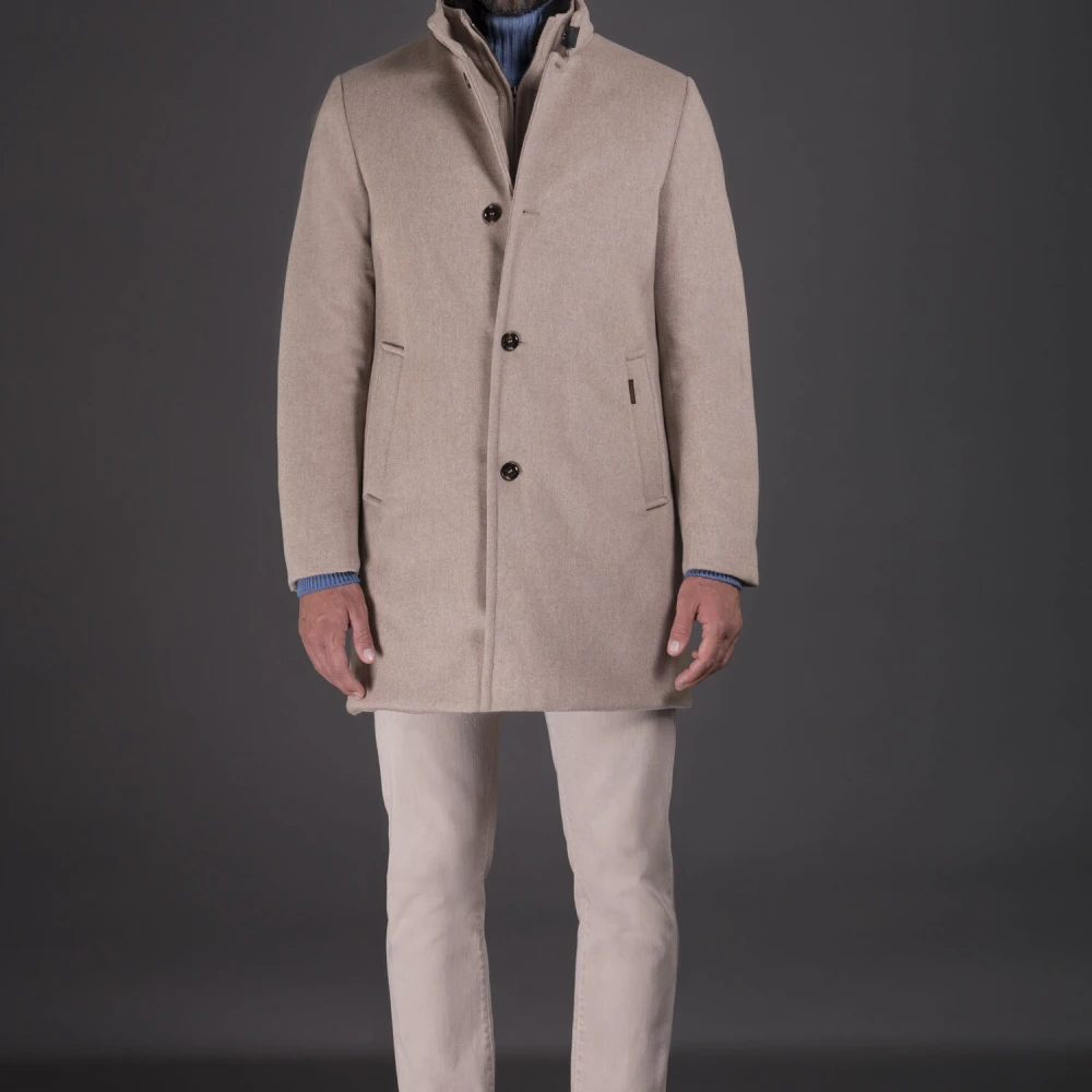 Moorer Acqua Ganzendons Jas Beige Heren