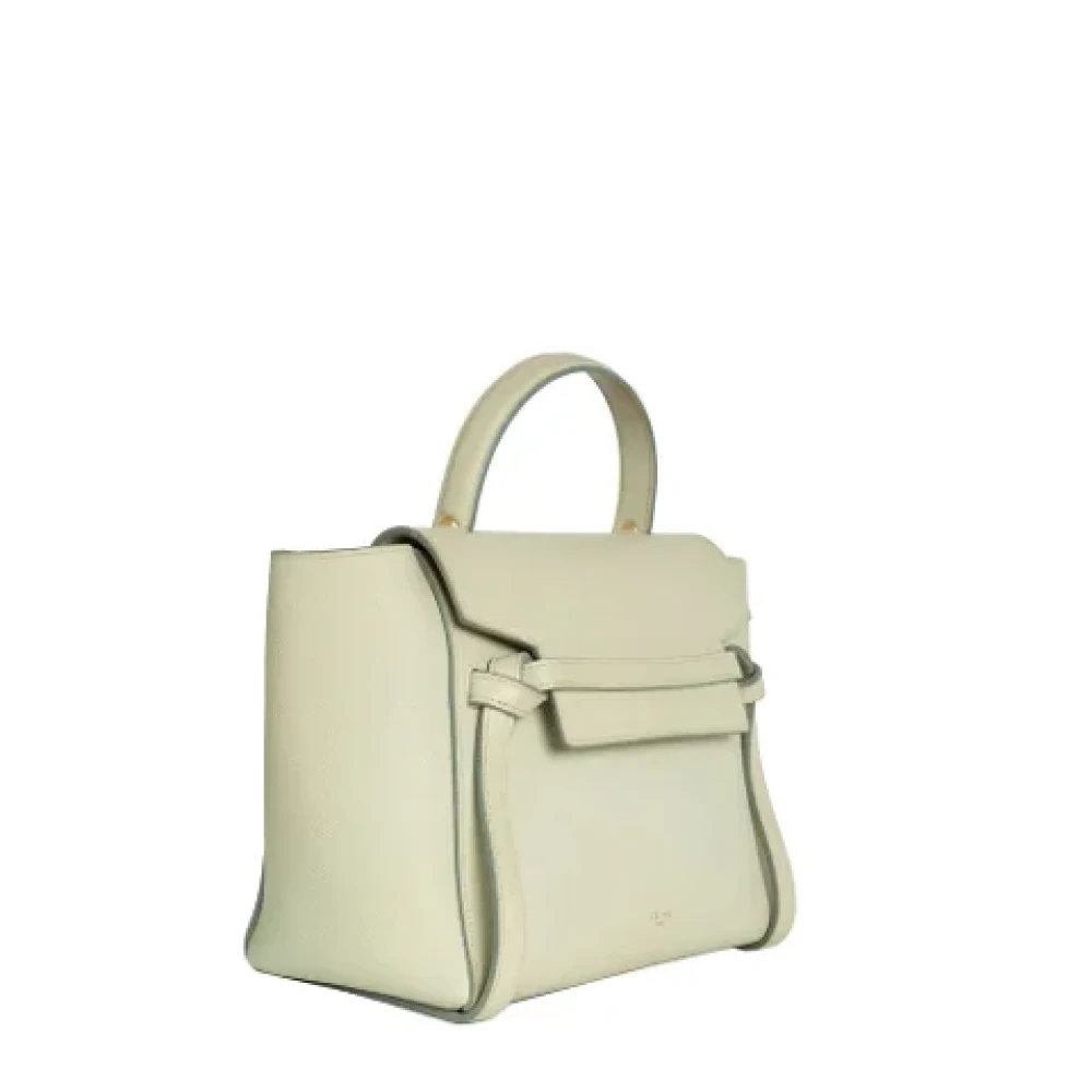 Celine Vintage Pre-owned Leather celine-bags Green Dames
