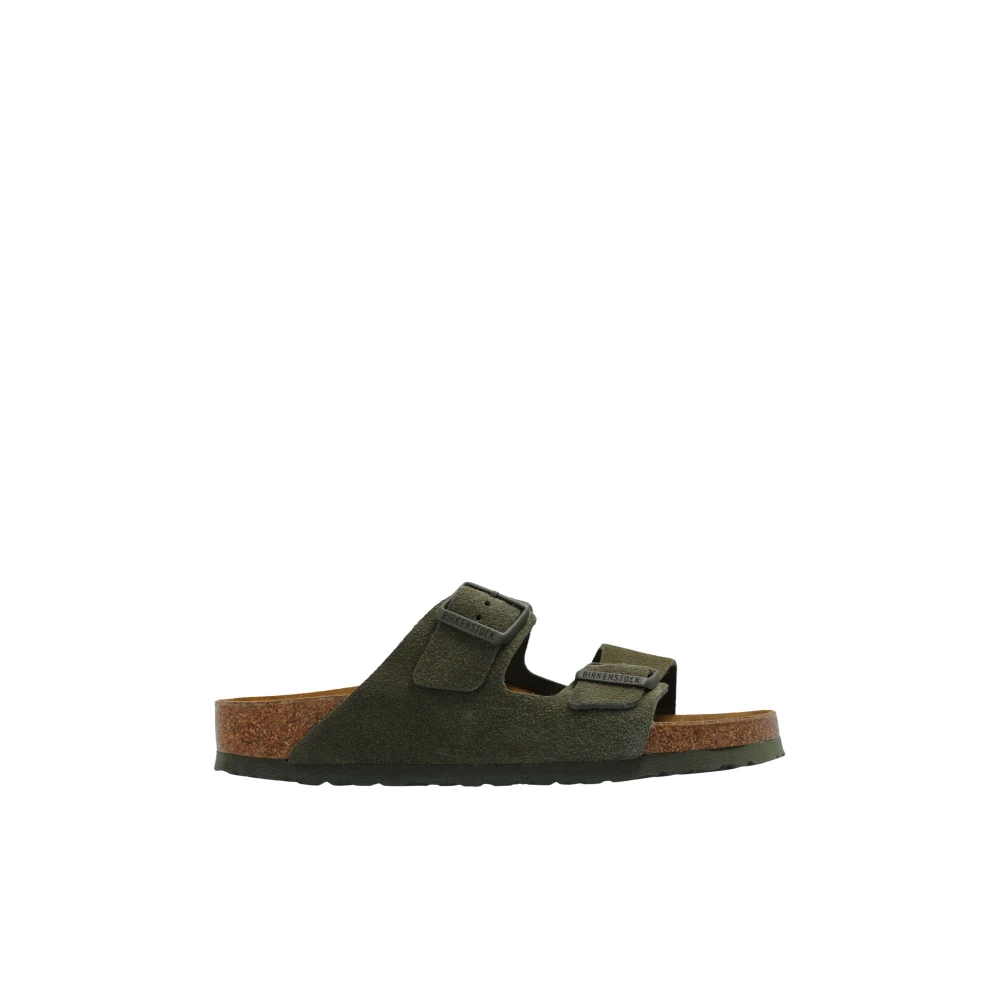 Birkenstock Women's Green Sliders, 11 Uk, Arizona Bs Slides
