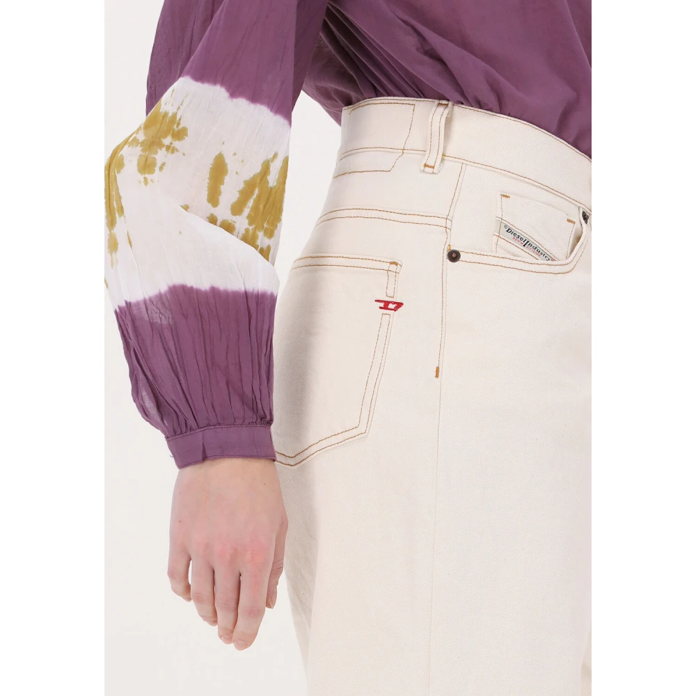 Diesel Wijde Jeans voor Dames 2000 Beige Dames