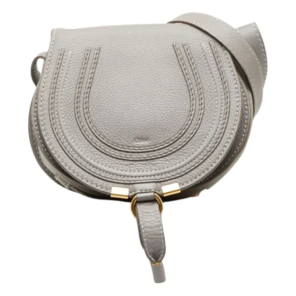 Chloé Pre-owned Leather shoulder-bags Gray Dames
