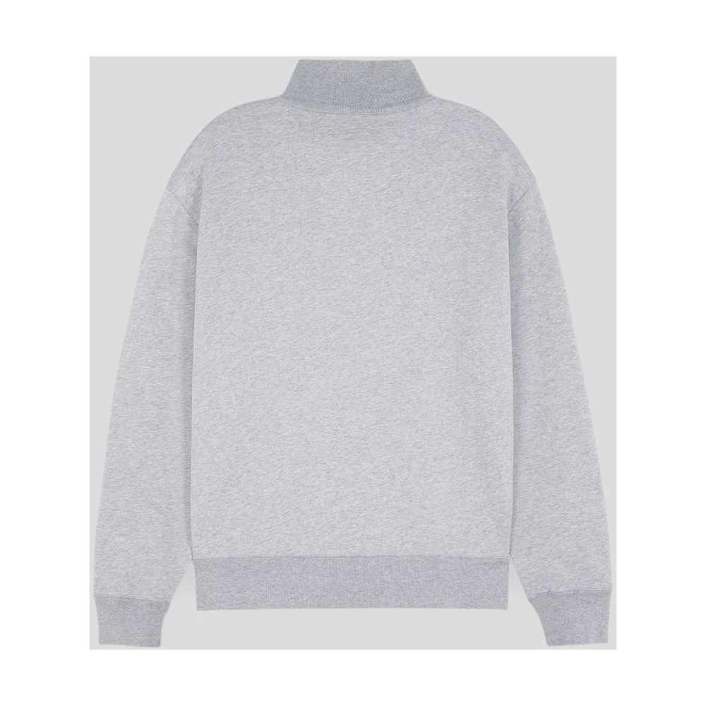 Maison Kitsuné Vos Katoenen Sweatshirt Gray Heren