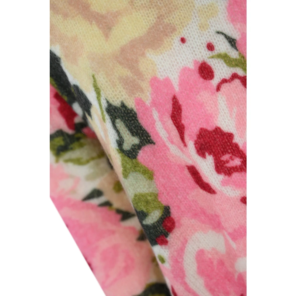 MC2 Saint Barth Roze Wollen Trui met Geribbelde Details Multicolor Dames