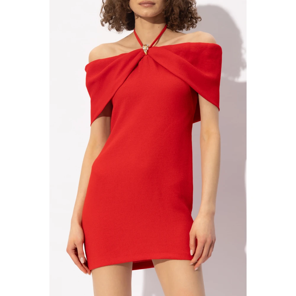 Blumarine Mini jurk met kristallen Red Dames
