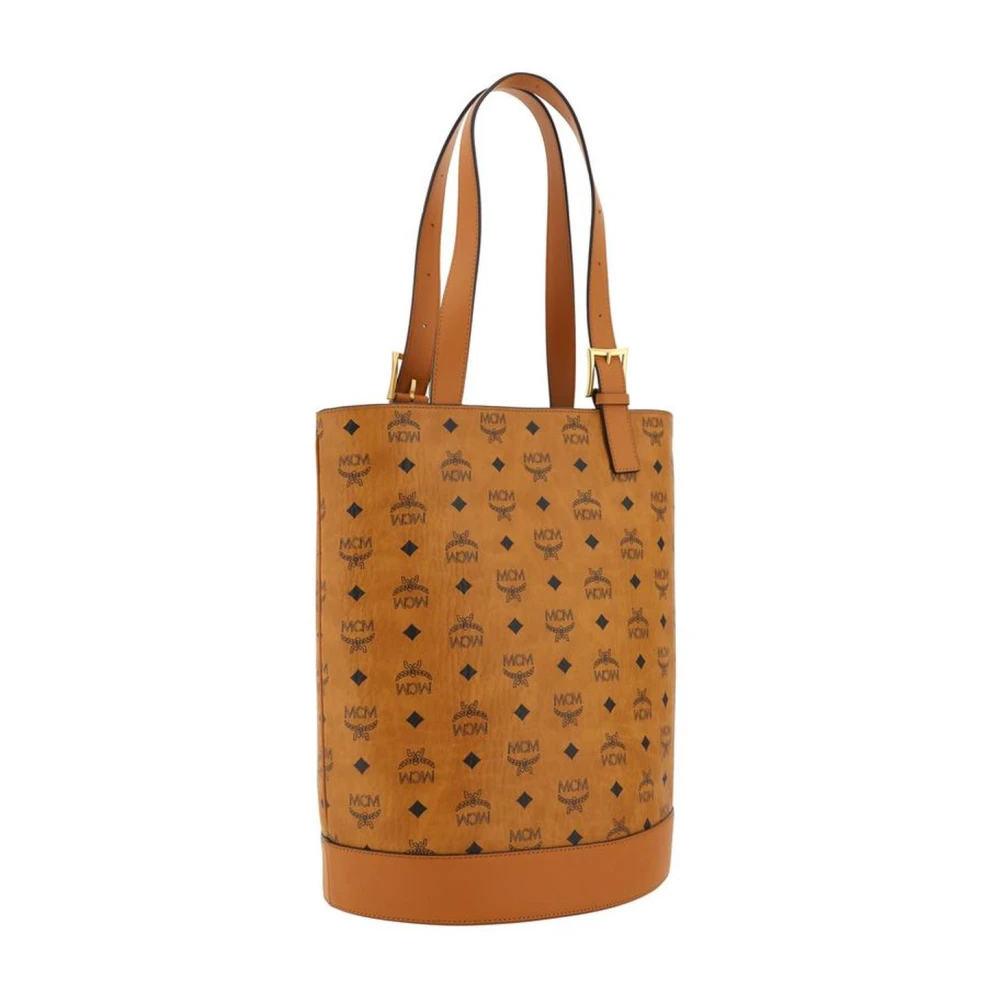MCM Tote Bucket Tas met Verstelbare Band Brown Dames