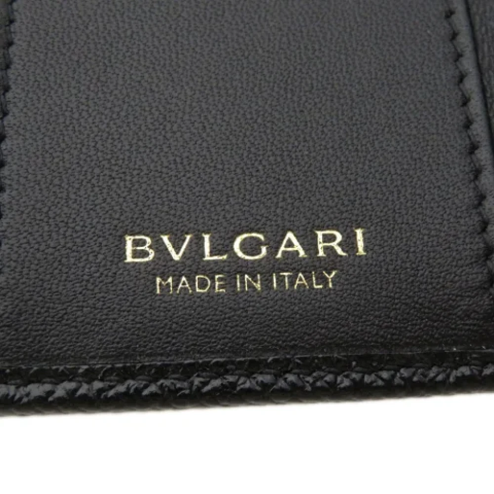 Bvlgari Vintage Pre-owned Leather key-holders Black Dames