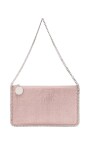 powder-pink-faux-suede-shoulder-bag