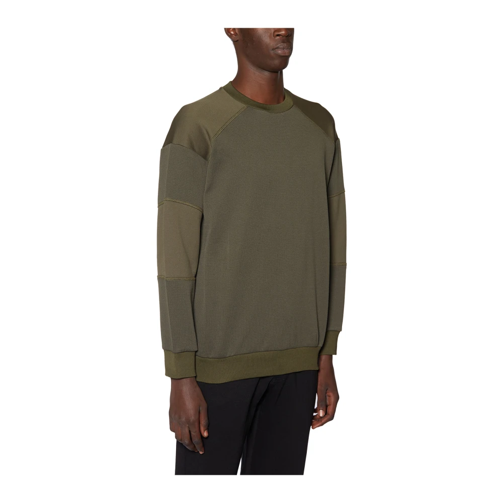 Gramicci Quarter Knit Crewneck Sweater Green Heren