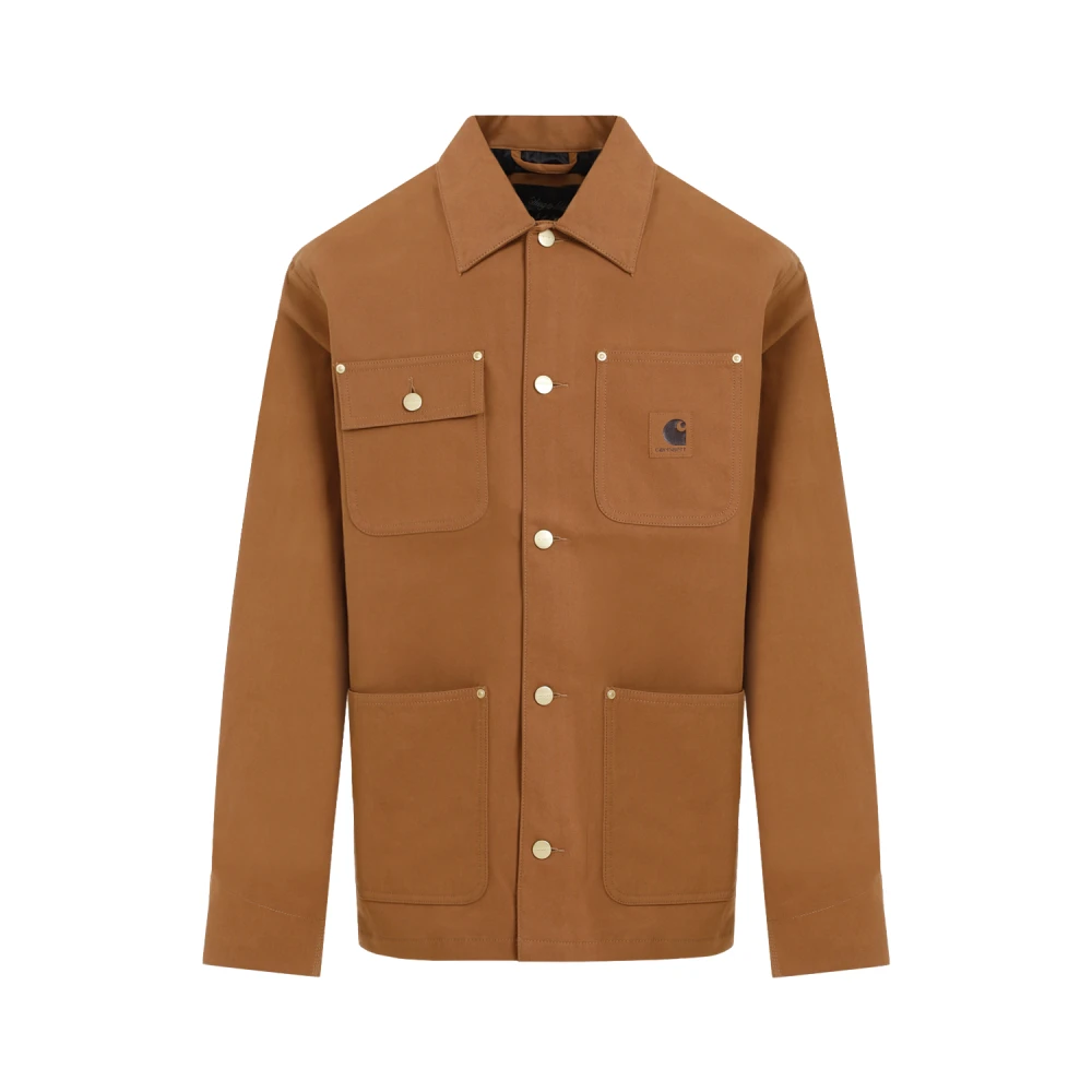 Carhartt WIP Bruine Suède Michigan Jas Brown Heren