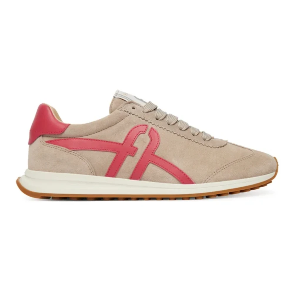 Furla Retro Sneaker Dames Schoenen Beige