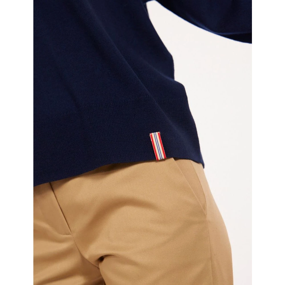 Ines De La Fressange Paris Navy Blue Wool Jumper Blue Dames