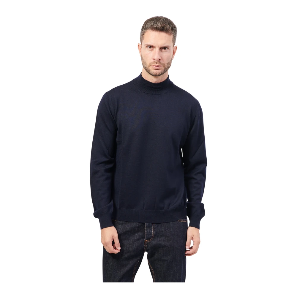 Gran Sasso Blauwe Stijlvolle Trui Blue Heren