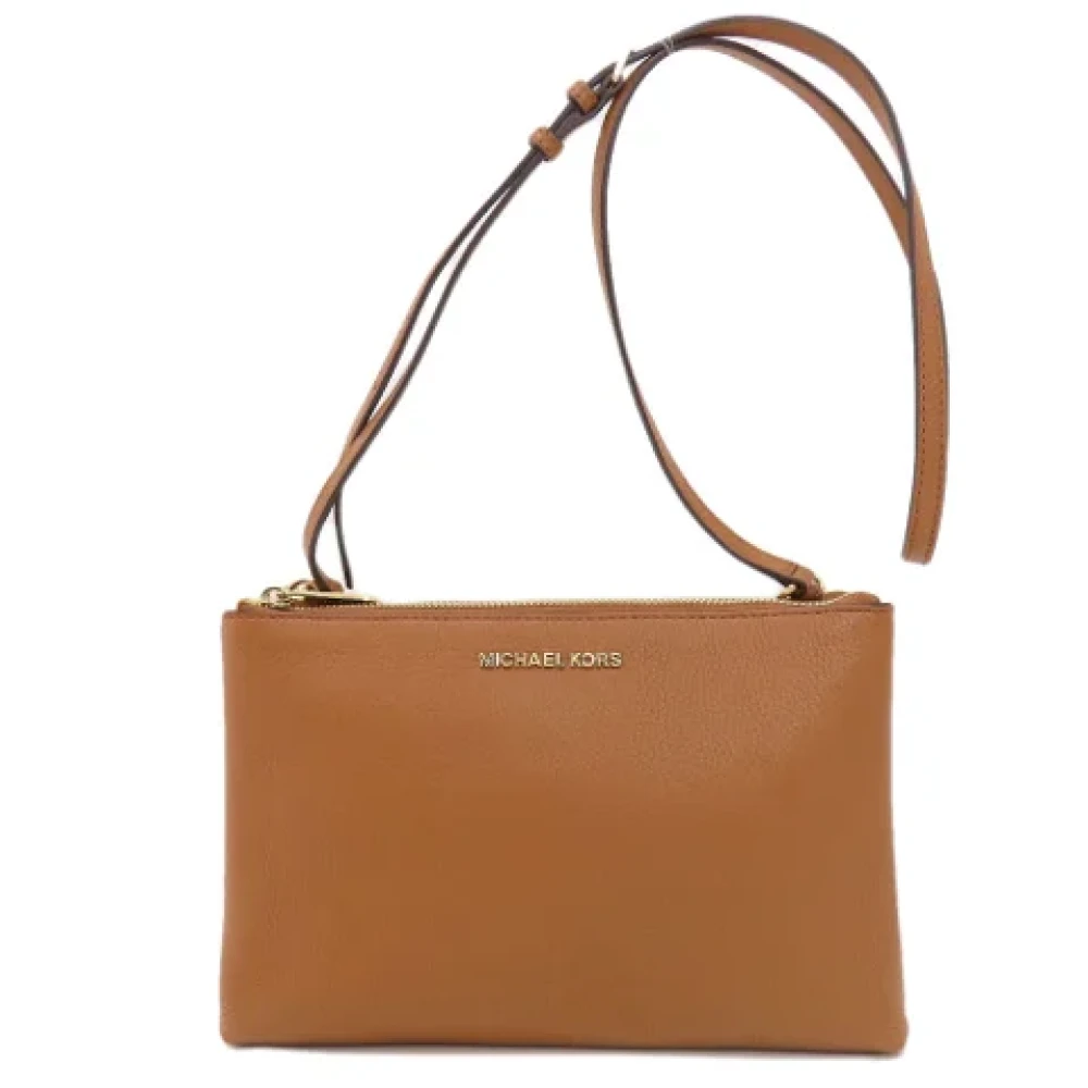 Michael Kors Pre-owned Plastic shoulder-bags Brown Dames