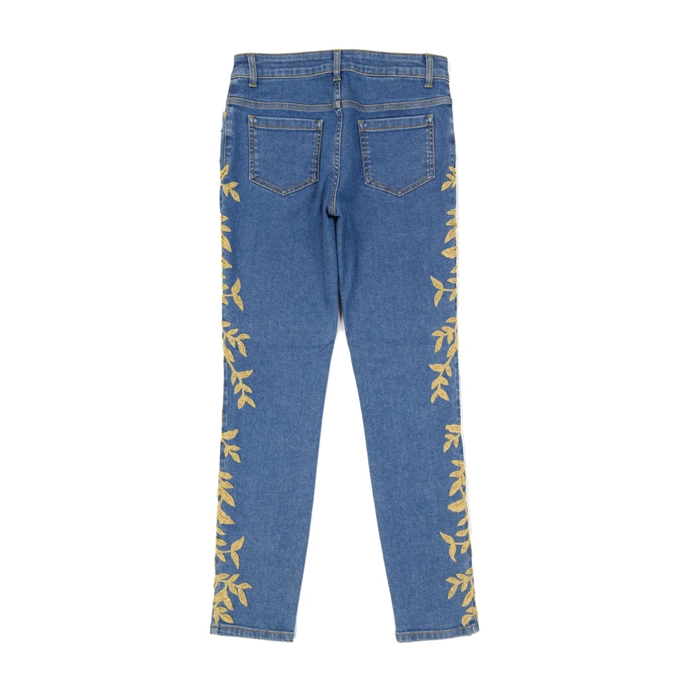 Moschino Blauwe Denim Jeans voor Vrouwen Blue Dames