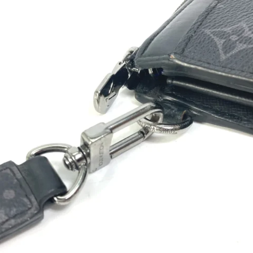Louis Vuitton Vintage Pre-owned Fabric wallets Black Heren