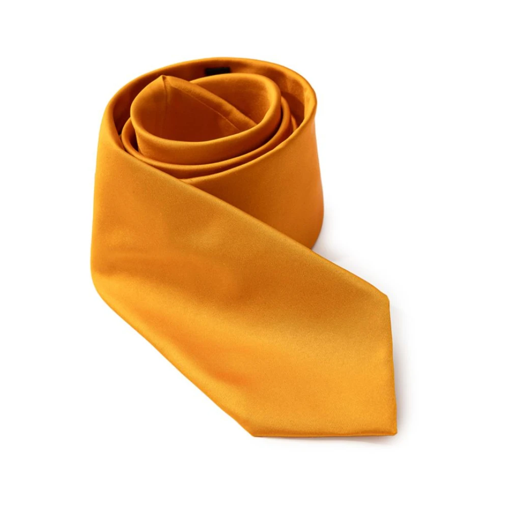 Dolce & Gabbana , Ties, Male, Orange, One Size, Orange Silk Ties & Bowty