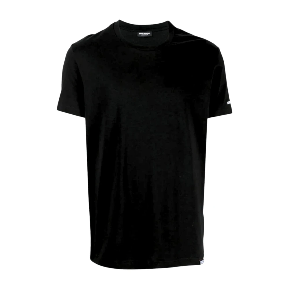 Dsquared2 Zwarte T-shirts en Polos Bi-Pack Black Heren