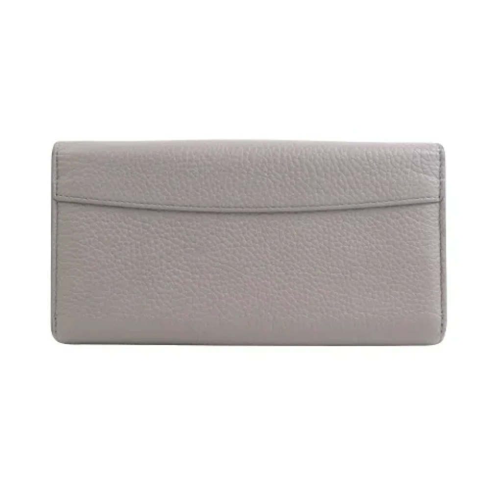 Louis Vuitton Vintage Pre-owned Leather wallets Gray Dames