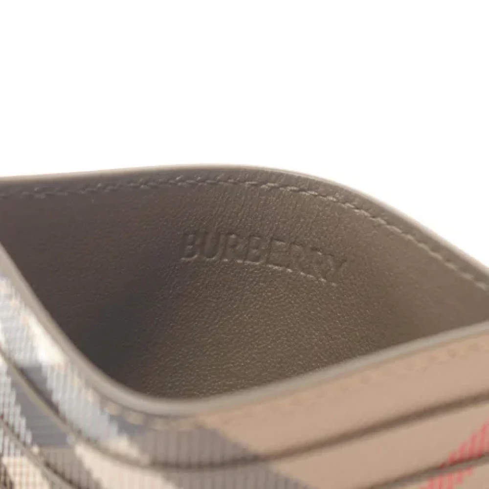 Burberry Vintage Pre-owned Canvas wallets Beige Dames