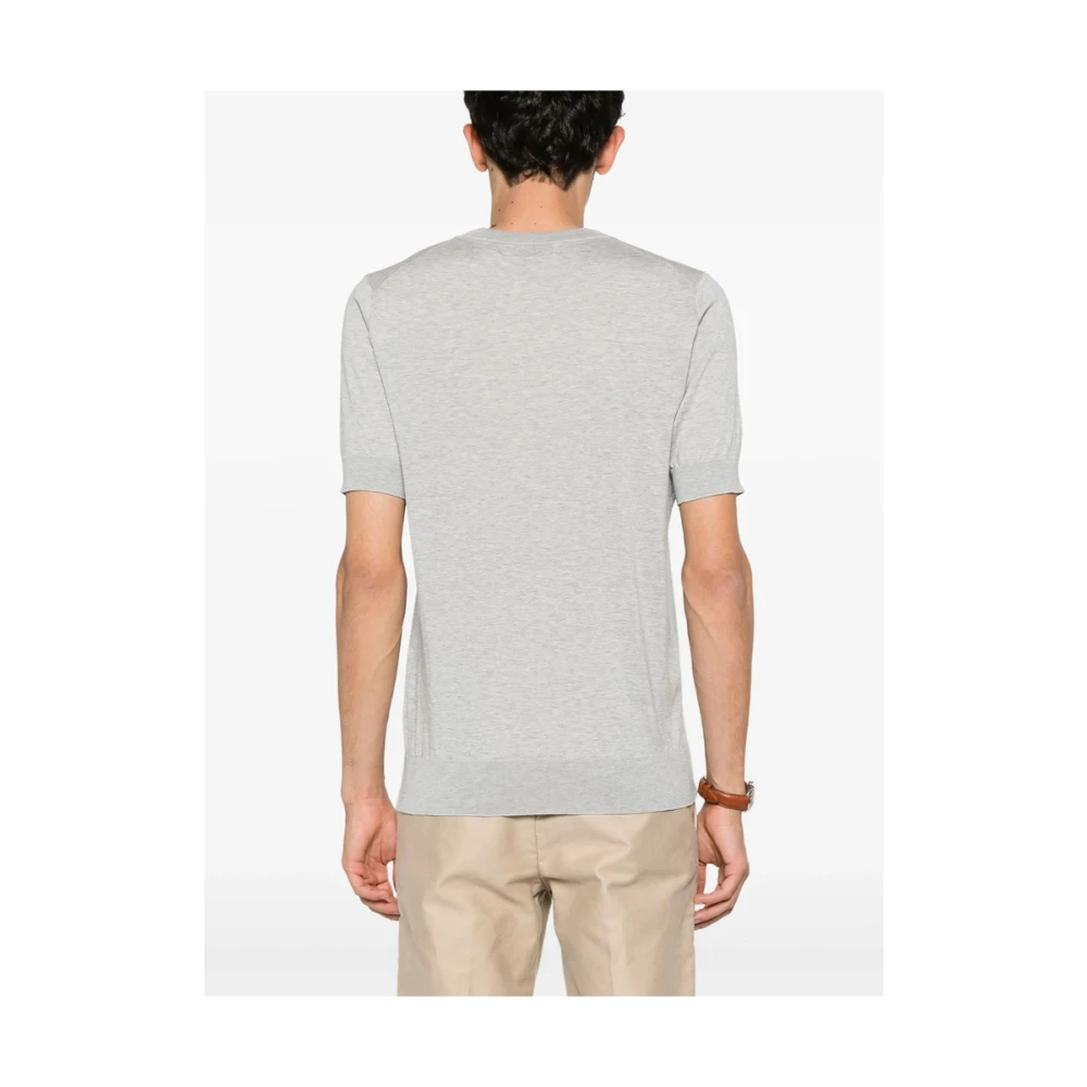 BRUNELLO CUCINELLI Grijze Crew Neck Sweater Gray Heren