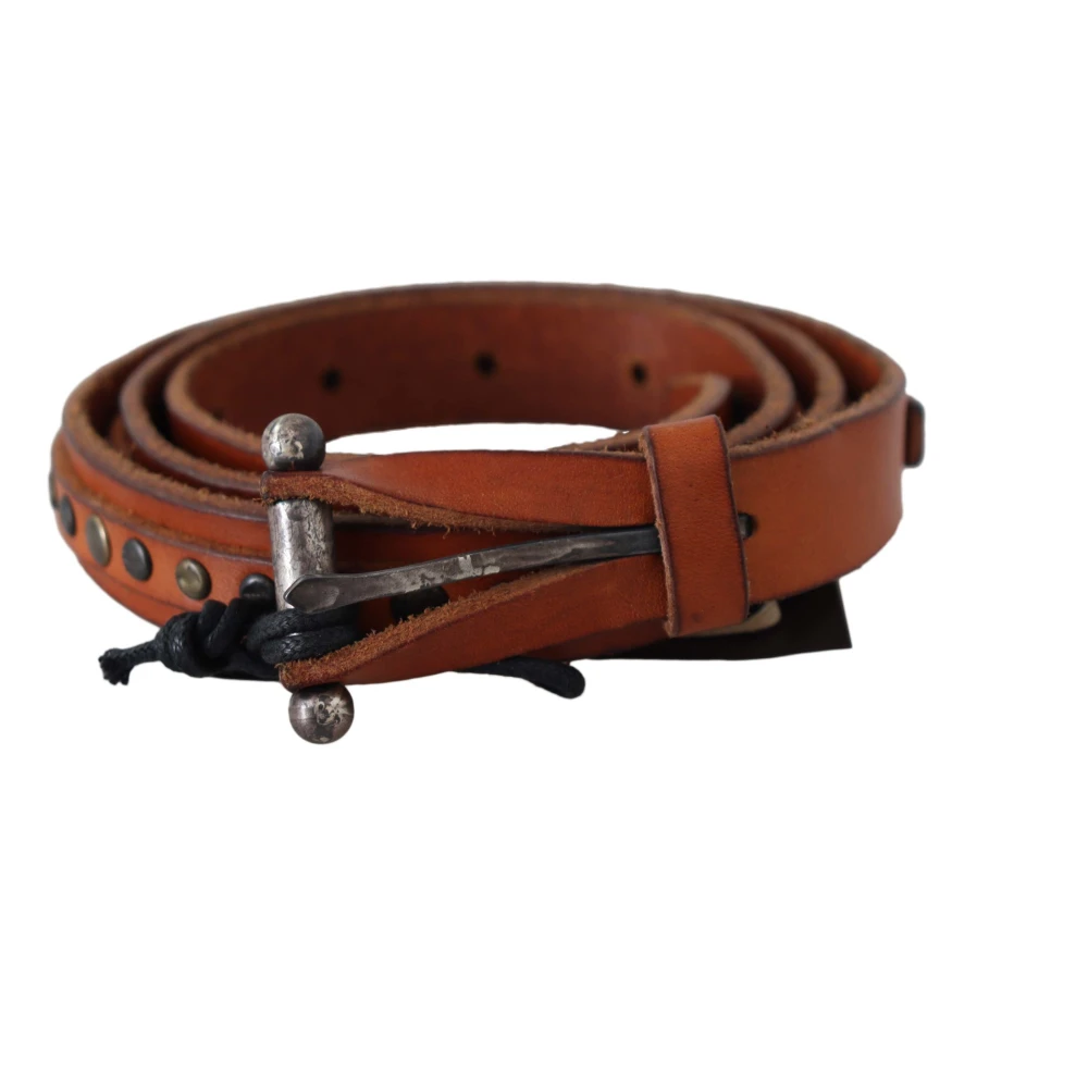 Ermanno Scervino Bruin Leren Taille Riem met Gesp Brown Dames