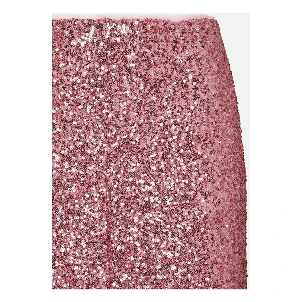 Twinset Roze Paillet Potlood Rok Pink Dames
