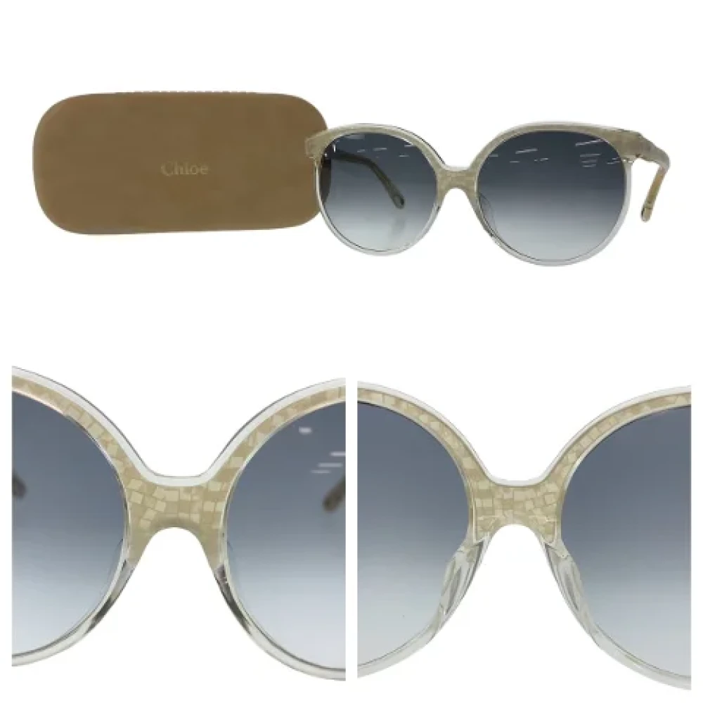 Chloé Pre-owned Plastic sunglasses Beige Dames