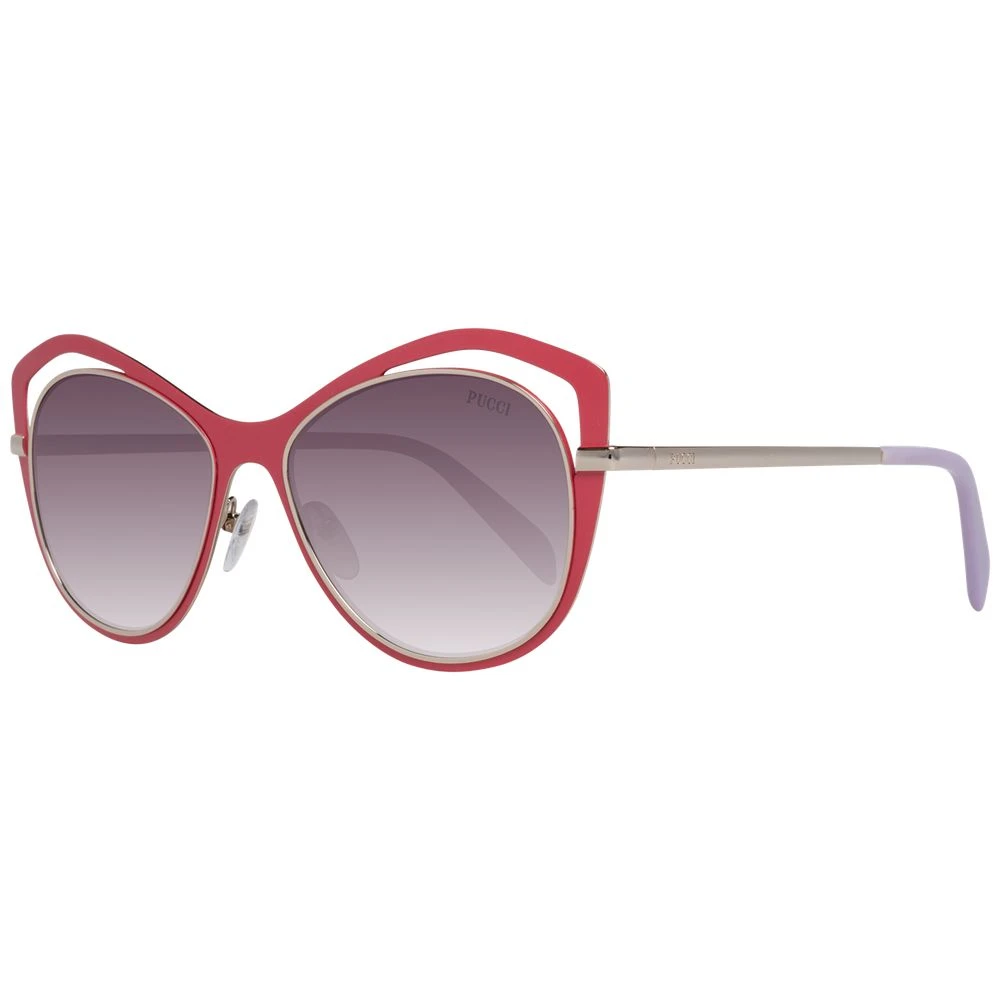 Pucci Women's Red Butterfly Sunglasses Gradient Lens