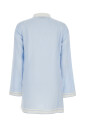 lichtblauwe-zijden-v-hals-kaftan-jurk