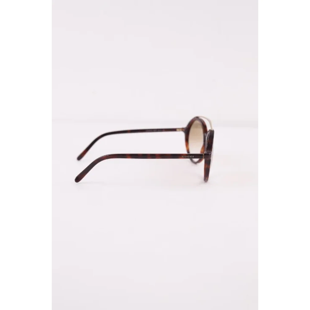 Gucci Vintage Pre-owned Plastic sunglasses Brown Dames