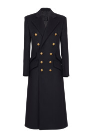 Long military-style coat