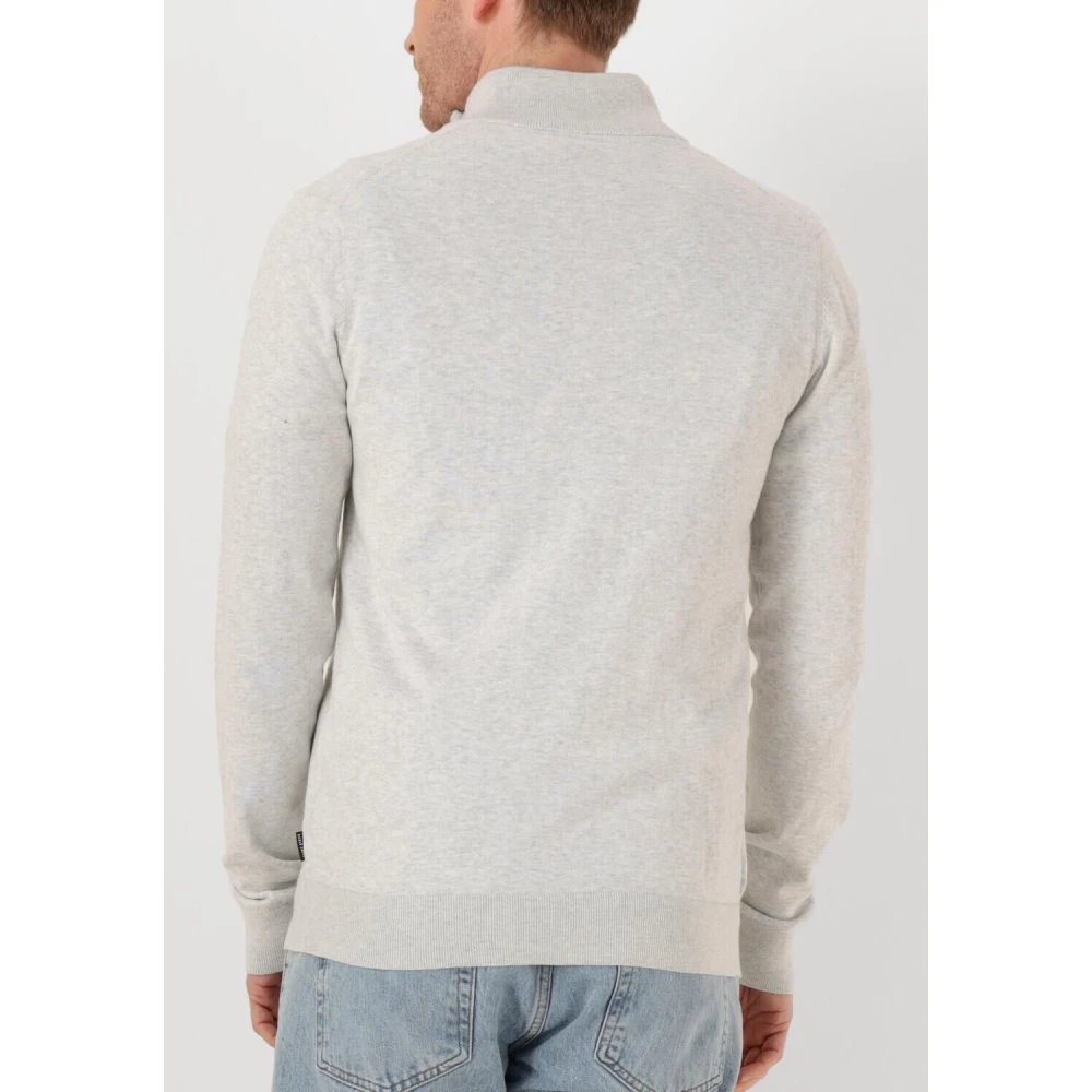 Saint Steve Grijze Half Zip Trui voor Mannen Gray Heren
