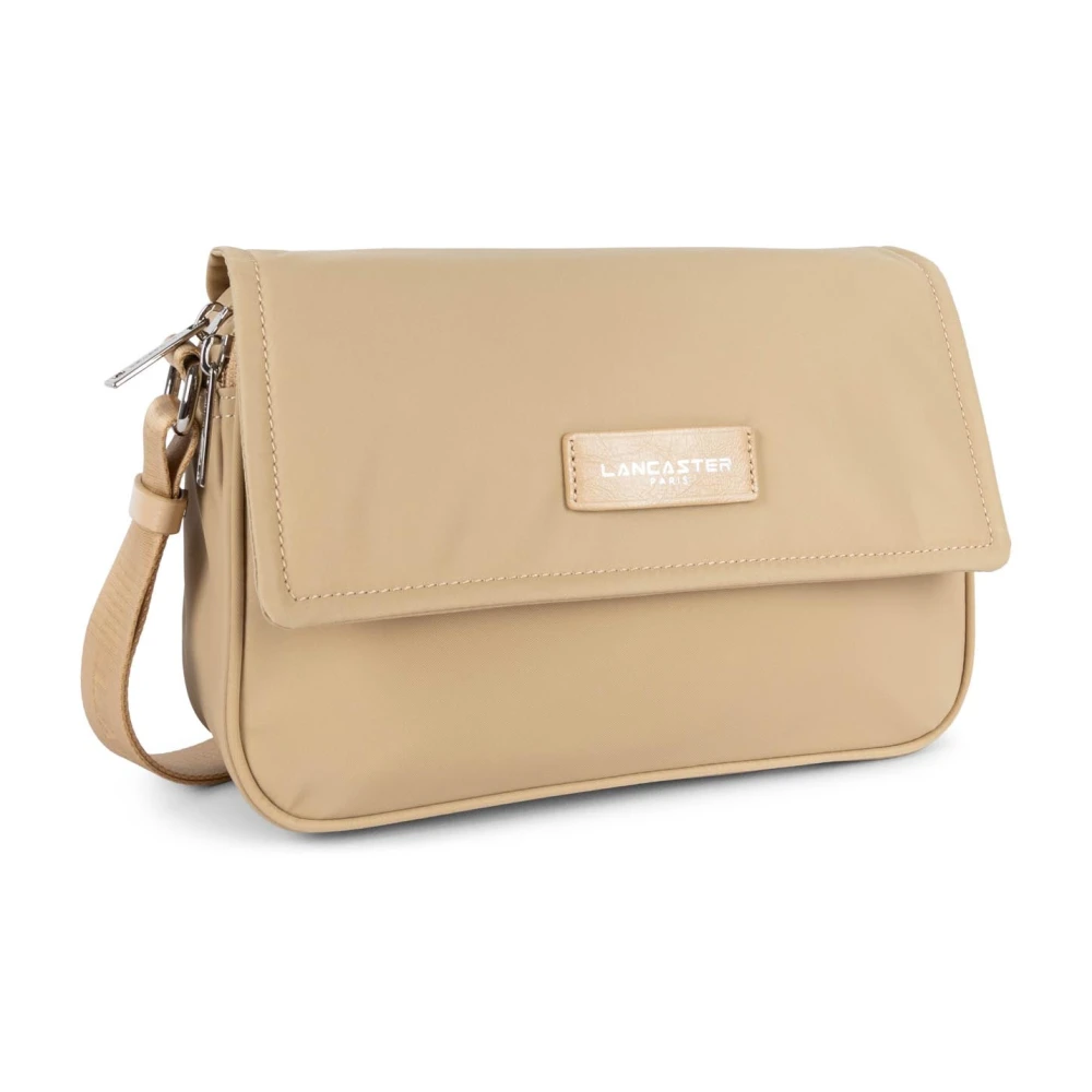 Lancaster Magnetische Flap Schoudertas Basic Vita Beige Dames
