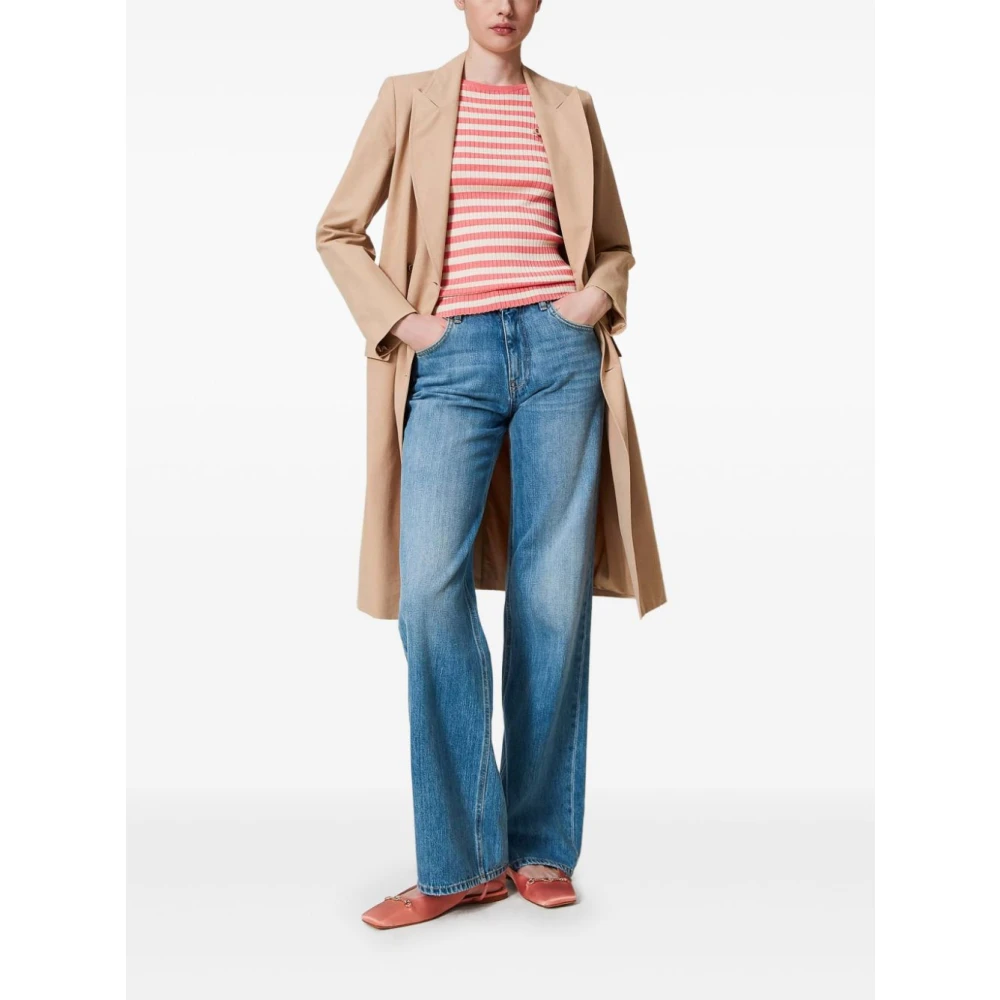 Twinset Denim Jeans met Klassieke Indigo Stijl Blue Dames