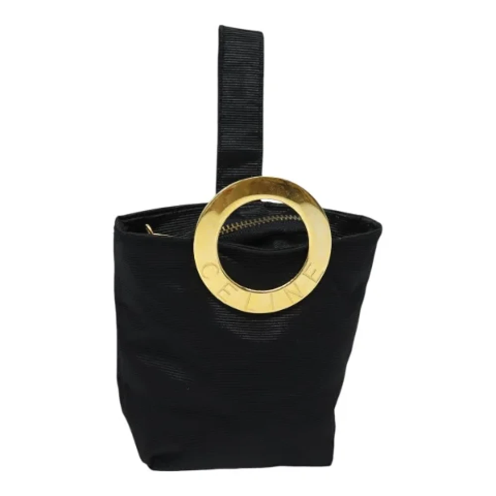 Celine Vintage Pre-owned Nylon pouches Black Dames