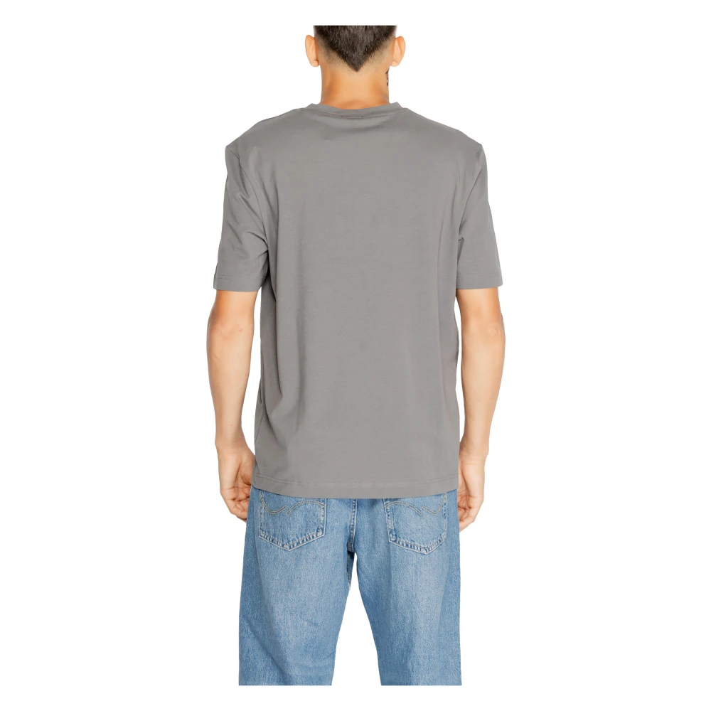 Boss Effen Grijs Ronde Hals T-Shirt Gray Heren