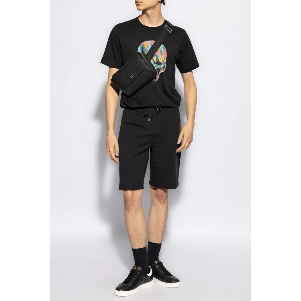 PS By Paul Smith Bedrukt T-shirt Black Heren